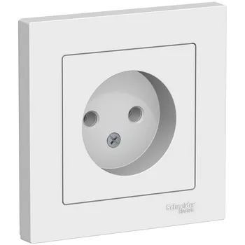Розетка без заземления (белый) Systeme Electric AtlasDesign ATN000140