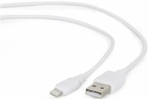 Кабель интерфейсный USB 2.0 Filum FL-C-U2-AM-LM-1M-W 1 м., белый, 2 А, разъемы: USB A male - Lightning male, пакет