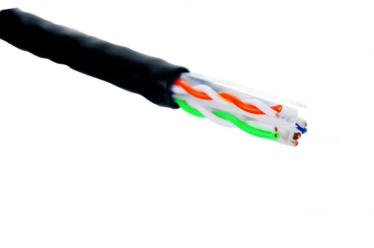 Кабель витая пара U/UTP 6 кат. 4 пары Eurolan 19C-U6-12BL-B305 23 AWG, нг(А)-HF, внутренней прокладки, черный, коробка 305 м