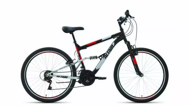 ALTAIR MTB FS 26 1.0 (рост 18") 2019-2020, черный/красный, RBKT0SN6P009