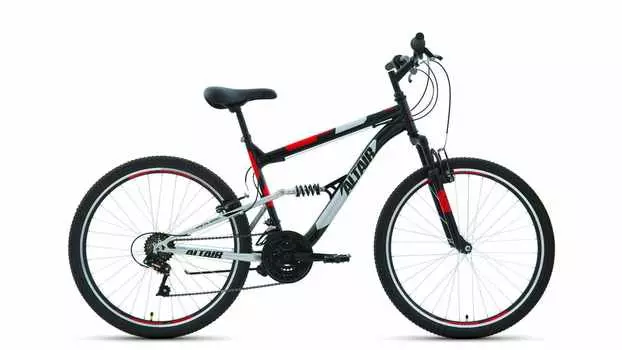 ALTAIR MTB FS 26 1.0 (рост 16") 2019-2020, черный/красный, RBKT0SN6P005