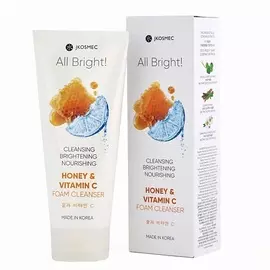 JKOSMEC Пенка для умывания с экстрактом мёда и витамина С, ALL BRIGHT