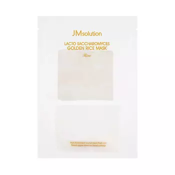 JM SOLUTION Маска для лица для выравнивания тона с лактобактериями Rice Golden Mask