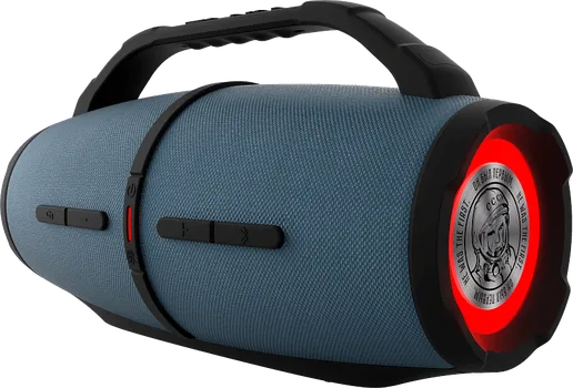 Портативная акустика Урал Гагарин ГР-007, 60 Вт, AUX, USB, Bluetooth, подсветка, синий (УРАЛ ГР-007 СИНИЙ)