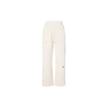 Adidas Lounge Knit Спортивные брюки с простым логотипом Женские брюки белые IP0746 L