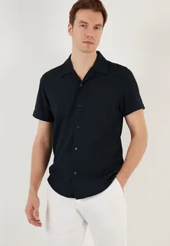 Рубашка Regular Fit Buratti, темно-синяя