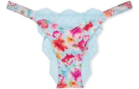 Женские трусы Victoria's Secret, цвет 1 piece (blue floral print)