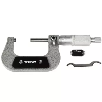 ТЕХРИМ T050006 Микрометр МК-50, 50 мм - 0.01 КЛ.1, ГОСТ 6507-90