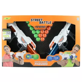 Игрушечное оружие 1TOY Street Battle, 2 шт + 20 шариков