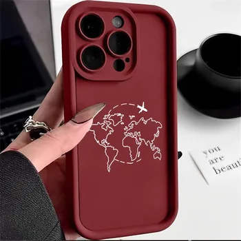 Ae100 Travel World Paper Plane art Защитные чехлы для телефонов для Samsung S24 S23 S22 Ultra A15 A14 S21 FE A54 A12 A25 A35 A53 Задняя крышка из ТПУ с ангельскими глазками Samsung A03