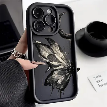 Чехол для телефона iPhone 11 13 12 14 15 16 Pro Max 7 8 Plus XR XS Max Samsung A55 S24 S23 A02S Redmi 9 13C 9A 10 A3 OPPO A15S A16 A17 A18 A38 A53 A54 A31 Xiaomi 11 Lite 4G кофейный