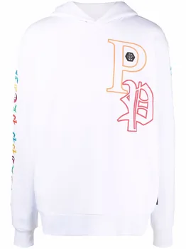 Худи Gothic Plein с вышивкой Philipp Plein, белый