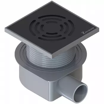Душевой трап Armadi Art Smart Design 10х10 с решеткой черный матовый
