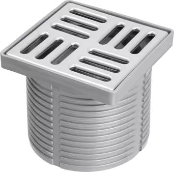 Душевой трап CK DRAIN 4001-0150-10 10x10, из нержавеющей стали, горизонтальный, квадратный