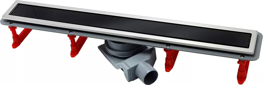 Душевой лоток Pestan Confluo Premium Line 85 черное стекло, сталь