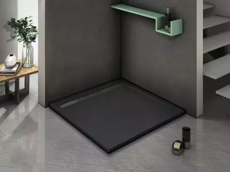 Поддон для душа WeltWasser TRS STONE-BL 80х80 10000004378 черный