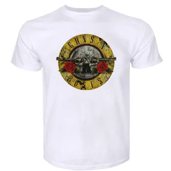 Guns N Roses Bullet унисекс, черная летняя футболка унисекс с рисунком, хлопковая футболка унисекс L