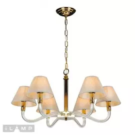 Люстра iLamp AMBER YT2043-8 GD+Coffee