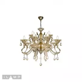 Люстра iLamp ASIA 61082-8+4 BR