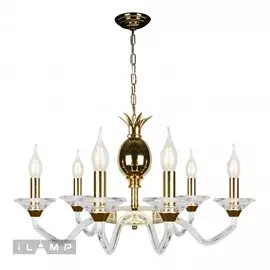 Люстра iLamp FLO YT2049-8 GD+Cear