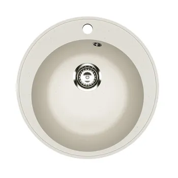 мойкa Mixline ML-GMU01 УЛЬТРА круглая D475х170мм искуственный камень белая