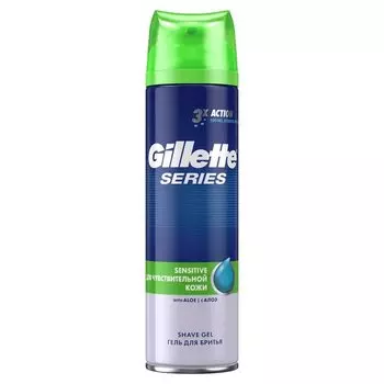 Gillette Сириес Гель для бритья для чувствительной кожи для мужчин 200 мл