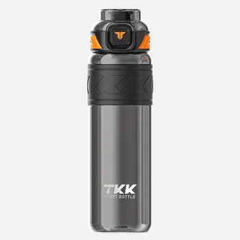 TKK 600/800/1000 мл спортивная бутылка для воды из тритана, соломенная, без BPA, портативная герметичная пластиковая посуда для напитков, уличный чайник для фитнеса 600ml