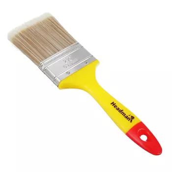 HEADMAN Кисть малярная плоская "Kanekaron" иск. щетина 2,5" (63мм)