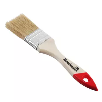 HEADMAN Кисть малярная плоская "Standart" нат. щетина 1,5" (38мм)
