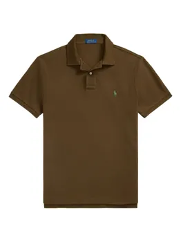 Polo Ralph Lauren рубашка поло с логотипом Polo Pony, коричневый