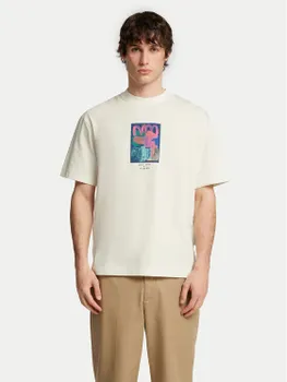 Футболка свободного кроя Will 16097225 Selected Homme, экрю