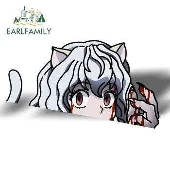 EARLFAMILY 13 см x 7 см Neferpitou Peeker Автомобильная наклейка аниме большая голова переводная картинка искусственное украшение мотоциклетного шлема автомобильная пленка