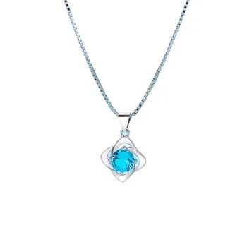 SACE GEMS женское ожерелье кулон медный сплав циркон модный подарок белый