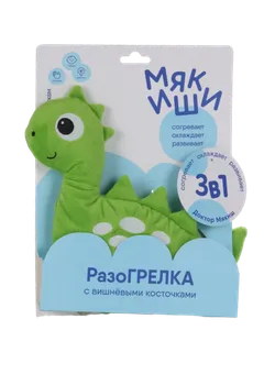 Игрушка Мякиши Разогрелка 3 в 1 Доктор Мякиш Динозавр с виш косточками