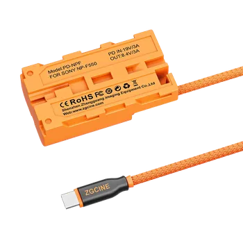 Адаптер питания ZGCine NP-F550 - Type-C PD-NPF