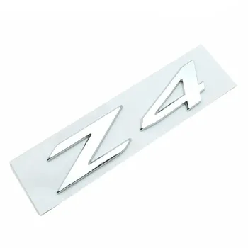 3D ABS клей хром черный логотип Z4 эмблема буквы задний багажник автомобиля значок наклейка для E85 E89 G29 Z4 наклейка аксессуары серебряный
