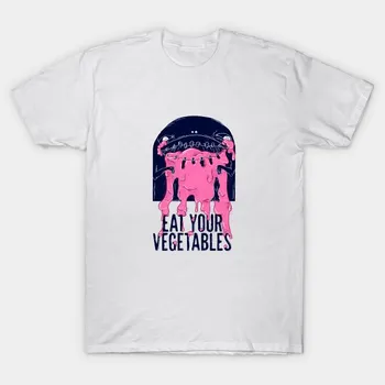Футболка женская Eat Your Vegetables Harajuku Print Kawaii футболка летняя женская футболка с коротким рукавом топ футболка S