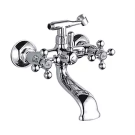 смеситель для ванны LEDEME L3019 короткий излив хром