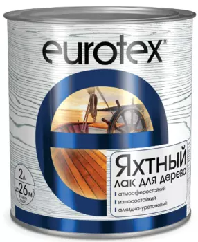 Eurotex, 2 л, Лак яхтный полуматовый