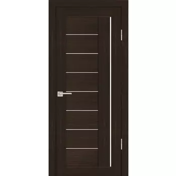 Дверь межкомнатная Profilo Porte PS-17 экошпон Венге мелинга стекло белый сатинат 1900х550 мм