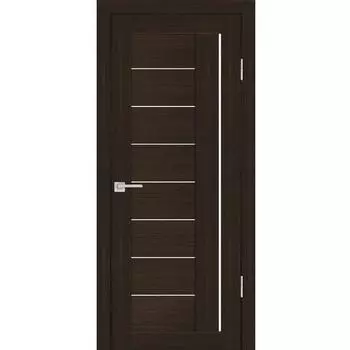 Дверь межкомнатная Profilo Porte PS-17 экошпон Венге мелинга стекло белый сатинат 2000х700 мм