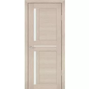 Дверь межкомнатная Profilo Porte PS-19 экошпон Каппучино мелинга стекло белый сатинат 2000х600 мм