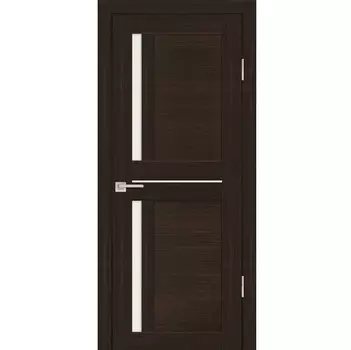 Дверь межкомнатная Profilo Porte PS-19 экошпон Венге мелинга стекло белый сатинат 1900х600 мм