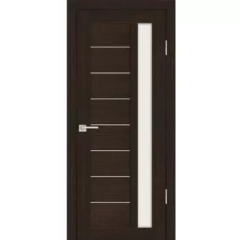 Дверь межкомнатная Profilo Porte PS-40 экошпон Венге мелинга стекло белый сатинат 2000х700 мм