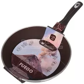 Сковорода с антипригарным покрытием Daniks Fuego FP-28-53-440C без крышки, 28 см