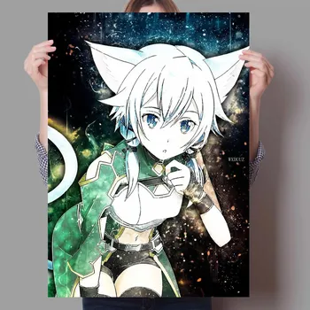 Аниме постер Sword Art Online постер Alicization Kirigaya Kazuto, холст, картина, украшение для дома, живое искусство Kawaii, декор комнаты 21cm30cm NoFrame