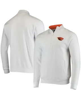 Мужская белая куртка oregon state beavers tortugas logo с молнией на четверть Colosseum, белый
