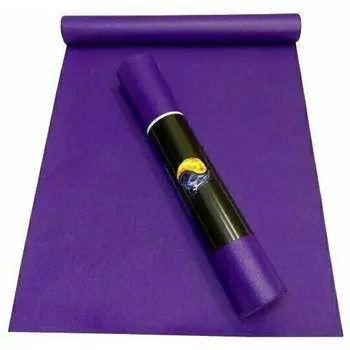 Коврик для йоги RamaYoga "Yin-Yang Studio", 183 см х 60 см 0,45 мм, фиолетовый