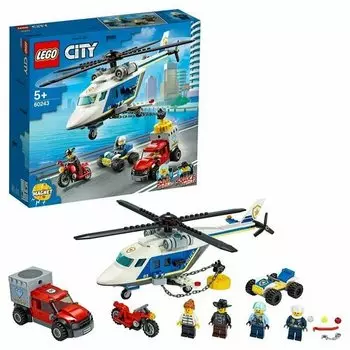 Конструктор LEGO City Погоня на полицейском вертолёте