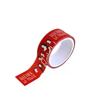 Лента клейкая декоративная Be Smart "Girls" Washi, 20 мм х 5 м, красная